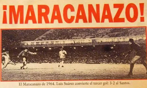 Periódico del maracanazo histórico de 1964, donde Independiente se quedó con su primer Libertadores